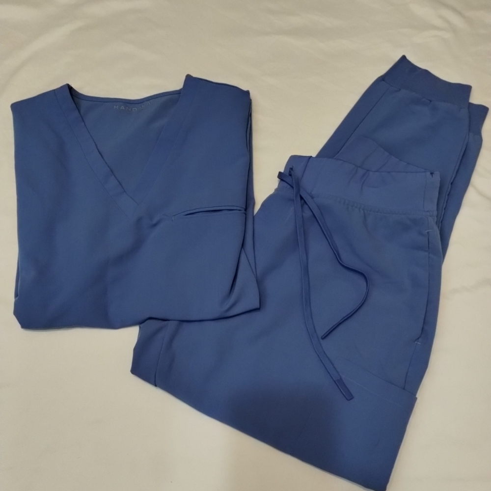 Blue Women's Scrub Set